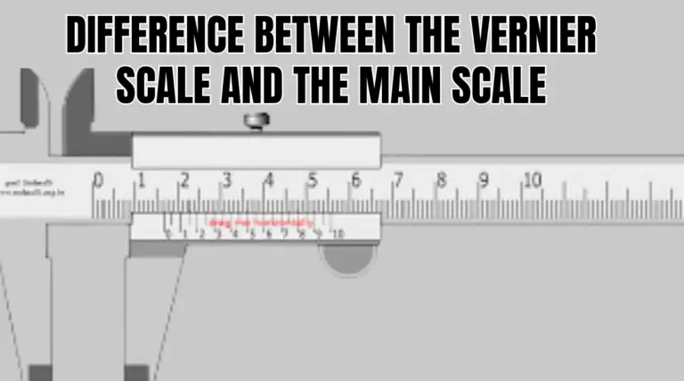 Difference between the Vernier scale and the Main Scale